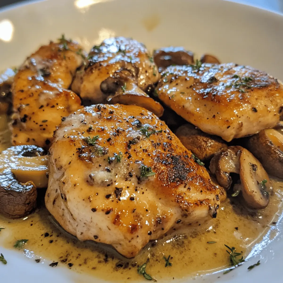 Unmatched Flavor: Creamy Garlic Butter Chicken & Mushrooms